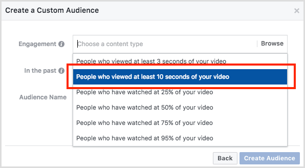 Прилагођена публика за видео ангажовање на Фејсбуку