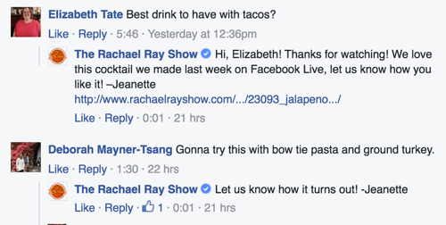 пример Рејчел Реј фејсбук коментар коментари