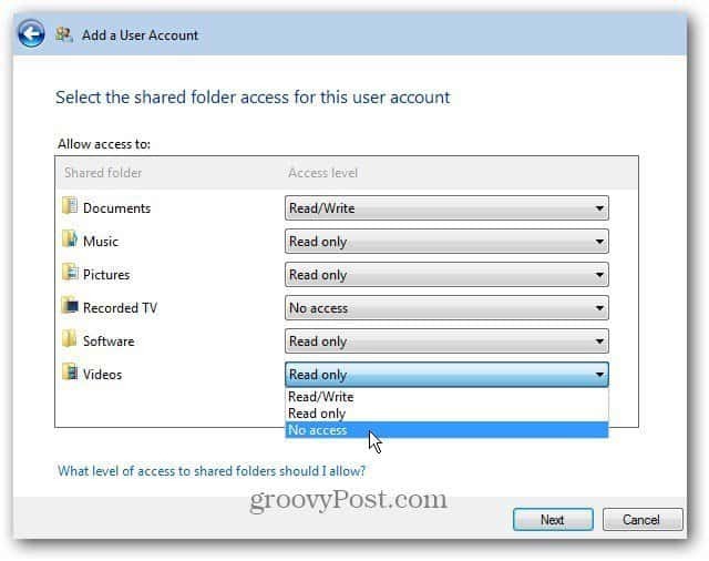 Додавање или уклањање корисничког налога на Виндовс Хоме Сервер 2011