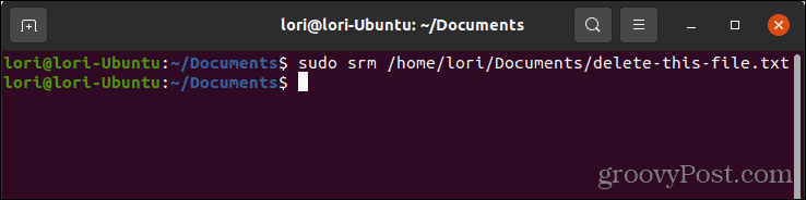 Безбедно избришите датотеку користећи сецуре-делете у Линук-у