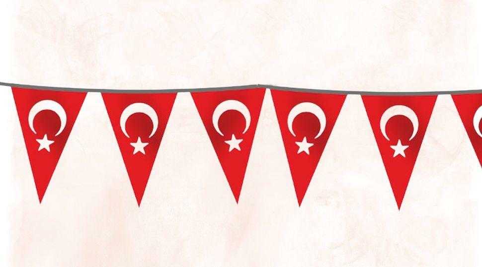 Озгувенал Стринг Орнамент Троугао Турска застава