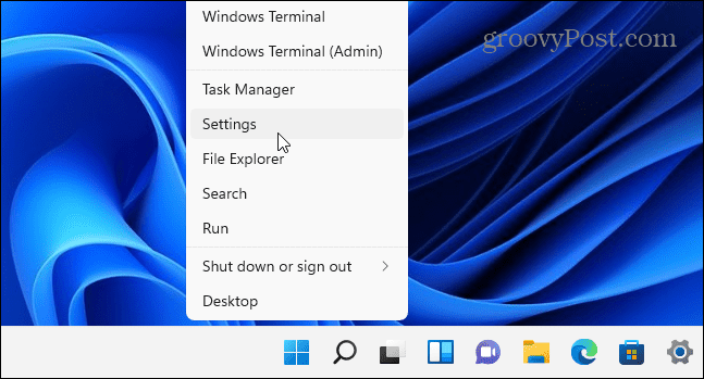 Pokrenite podešavanja Windows 11