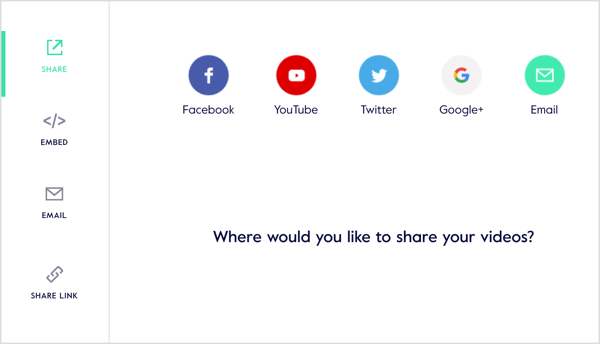 Поделите свој видео на друштвеним мрежама, генеришите везу за дељење, пошаљите га е-поштом или га уградите на своју веб страницу.