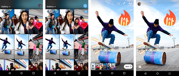 Корисници Андроид-а сада имају могућност одједном да уплоадају више фотографија и видео записа у своје Инстаграм Сториес.