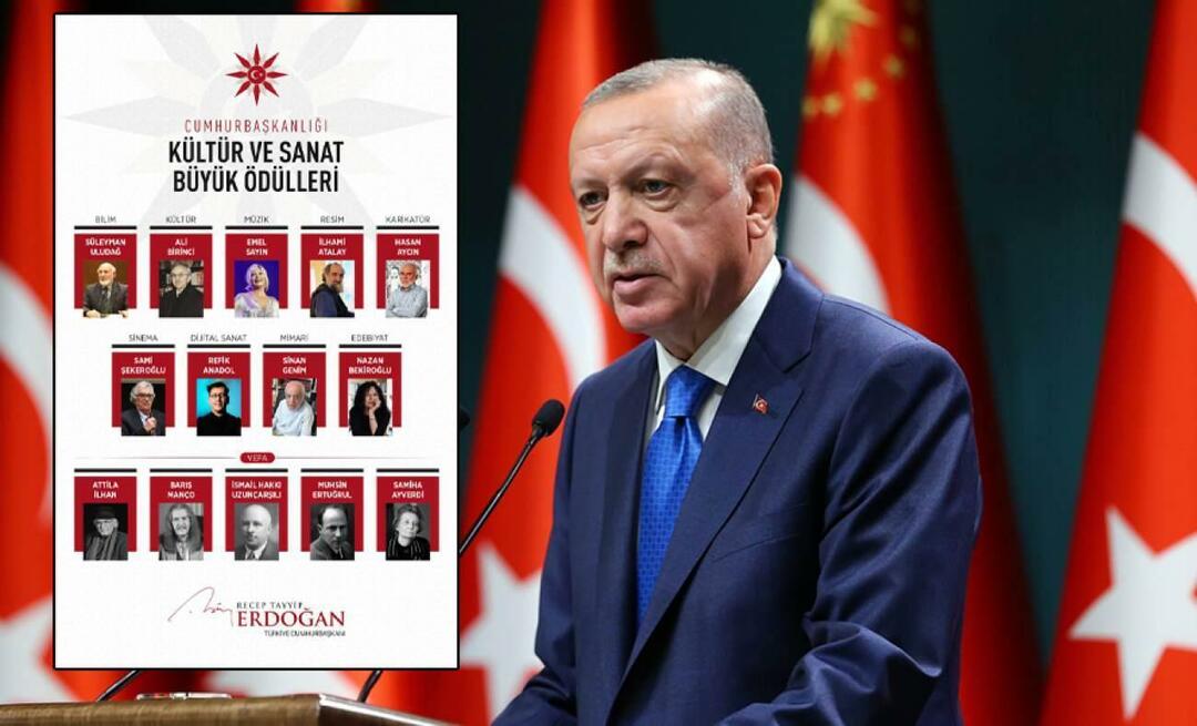 Председник Ердоган поделио је добитнике „Велике председничке награде за културу и уметност 2023.“