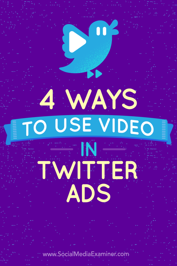 Савети о четири начина коришћења Твиттер видео огласа.
