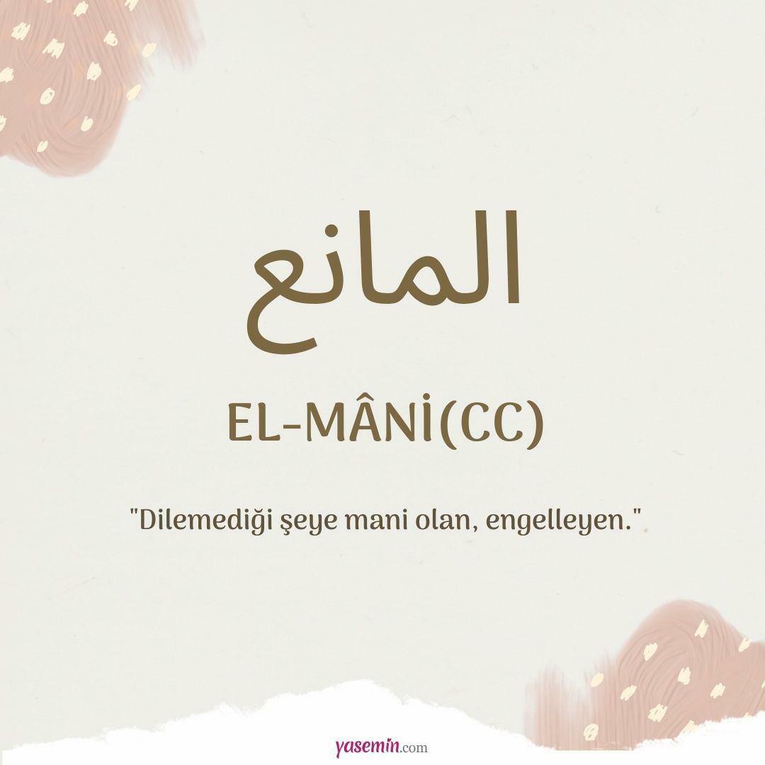 Шта значи Ал-Мани (ц.ц)?