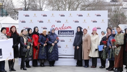 Женске филијале АК Парти Истанбул налазе се на маршу у Севдаму у Истанбулу!