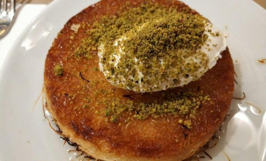 Како направити либански кунефе? Различити стил кунефе либанских кунефе трикова
