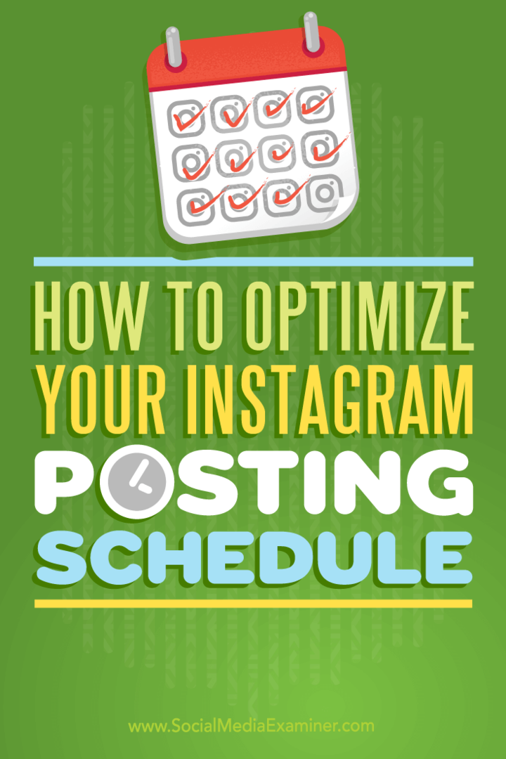 Како да оптимизујете свој распоред објављивања на Инстаграму: Испитивач друштвених медија