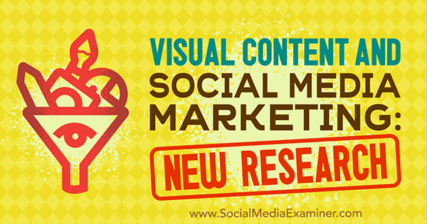 Маркетинг визуелних садржаја и друштвених медија: Ново истраживање Мицхелле Красниак на испитивачу друштвених медија.
