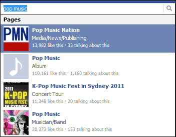 фејсбук поп музика