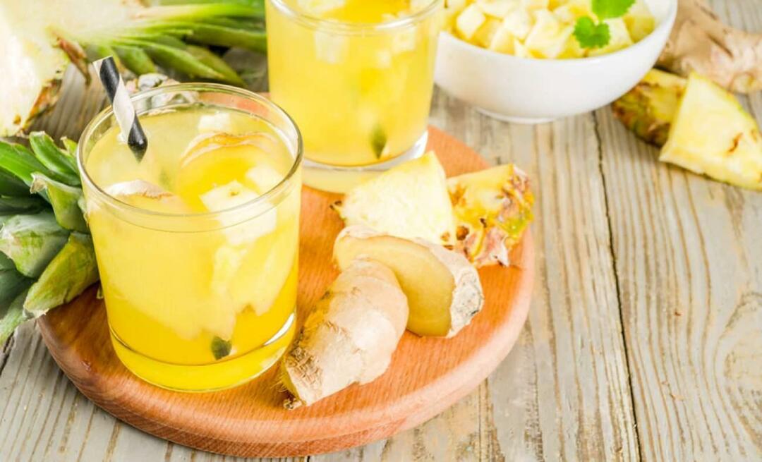 Hoe maak je anti-oedeemlimonade? Detoxrecept voor oedeemverlichting met ananas! Verlichtend detox recept