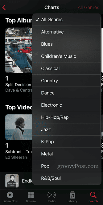Аппле музичке листе бирају жанр