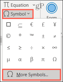Симбол, више симбола у програму Ворд у оперативном систему Виндовс