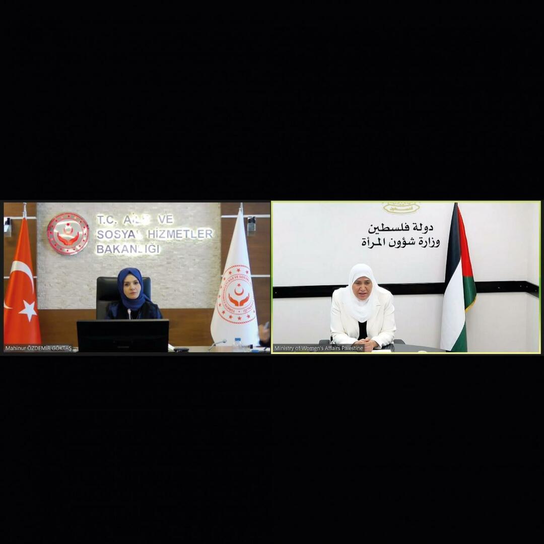 Министар породице и социјалних служби Махинур Оздемир Гоктас и палестински министар за женска питања Амел Хамад 