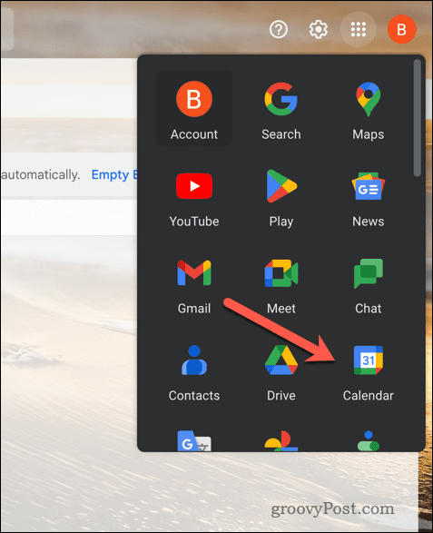 Отворите Гоогле календар у Гмаил-у