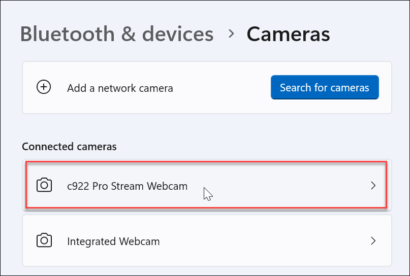 Управљајте поставкама веб камере у оперативном систему Виндовс 11