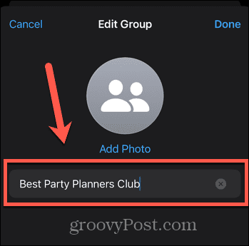 име групе коју је уредио ВхатсАпп