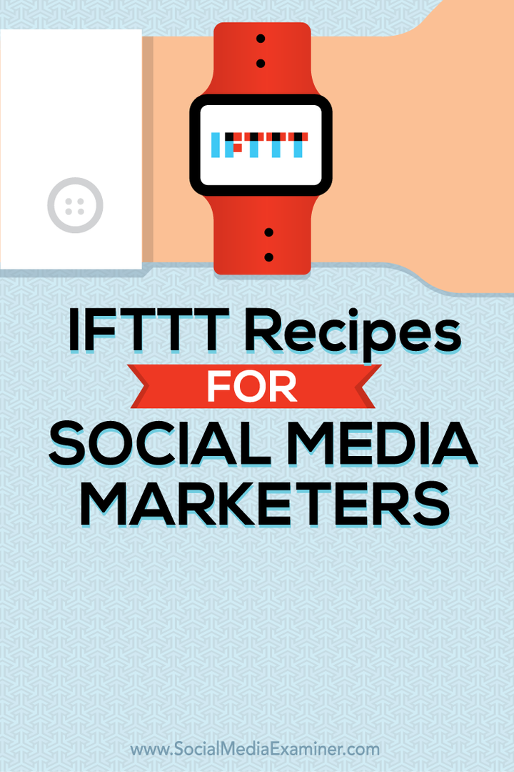 ИФТТТ рецепти за продавце друштвених медија: Испитивач друштвених медија