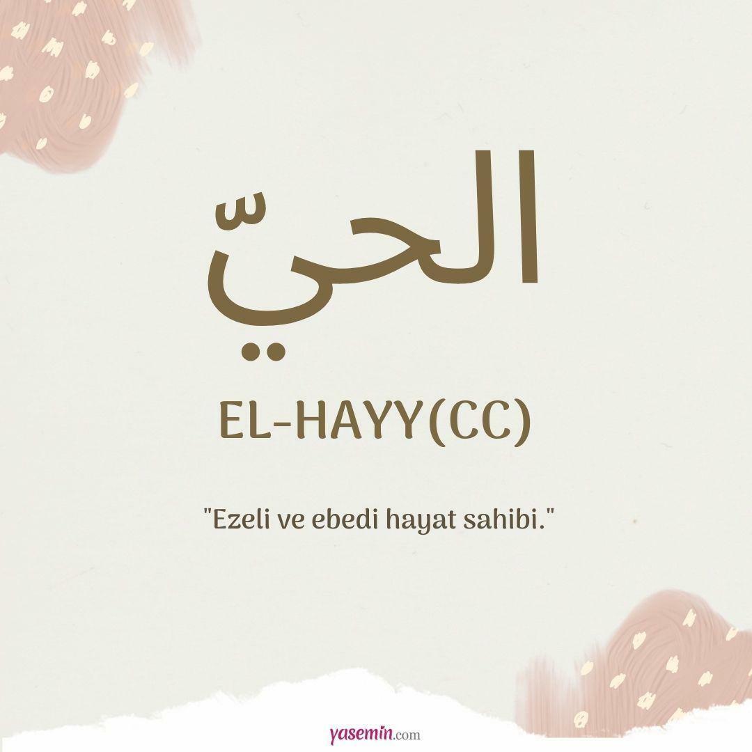 Шта значи ал-Хаии (ц.ц)?