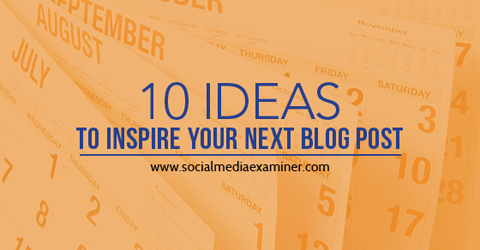 10 идеја за инспирацију за блогове