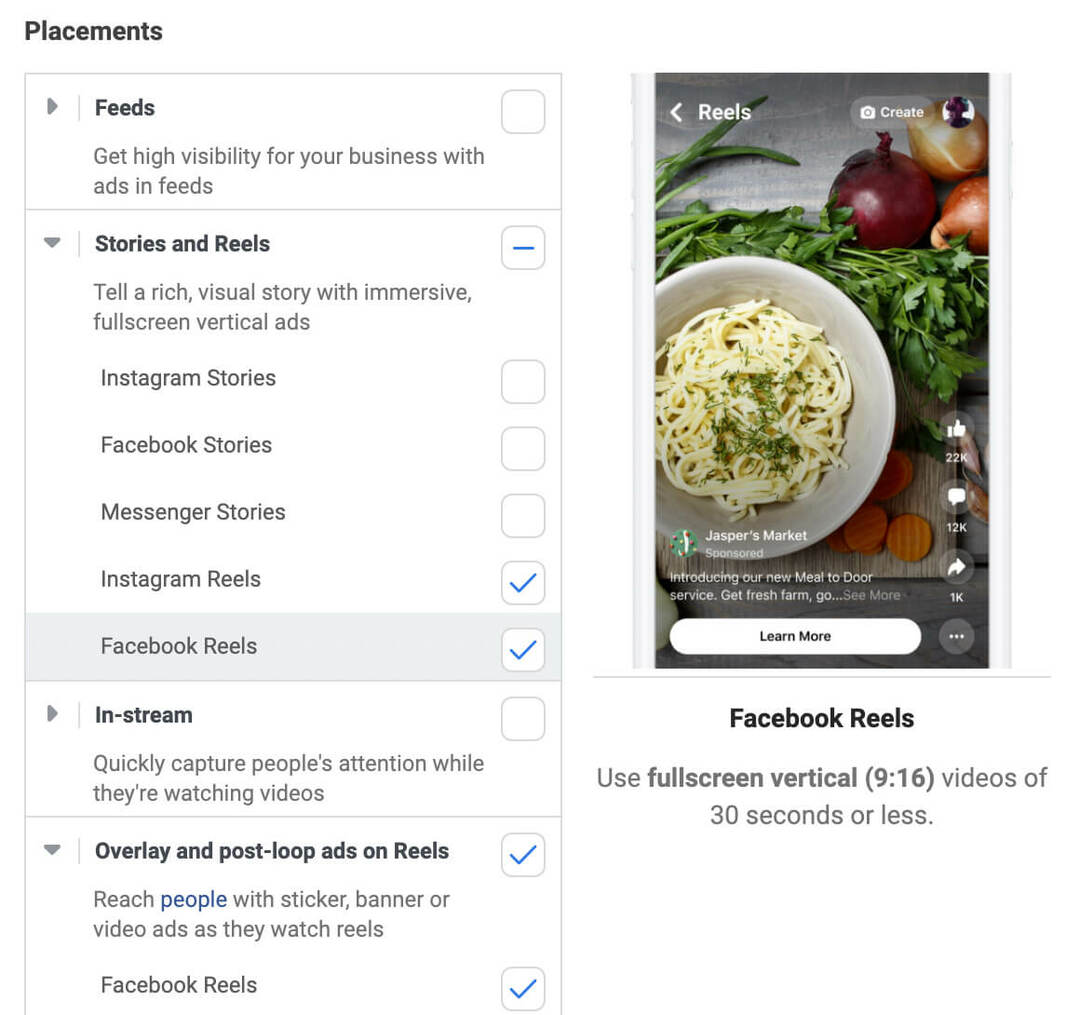 зашто-користи-реелс-плацемент-фор-адвертисинг-он-фацебоок-анд-инстаграм-јасперс-маркет-екампле-1