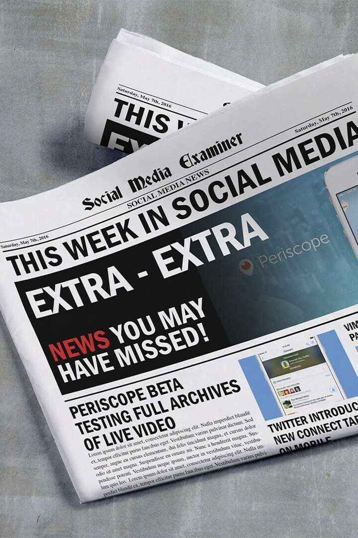 Перископ снима видео снимке уживо дуже од 24 сата: Ове недеље на друштвеним мрежама: Испитивач друштвених медија