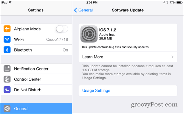Аппле објављује иОС 7.1.2 Ажурирање софтвера