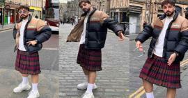 Дељење сукње од Сефоа! Традиција Шкотске лутала је улицама са килтом.