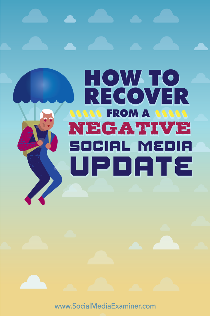 Како се опоравити од негативног ажурирања друштвених медија: Испитивач друштвених медија