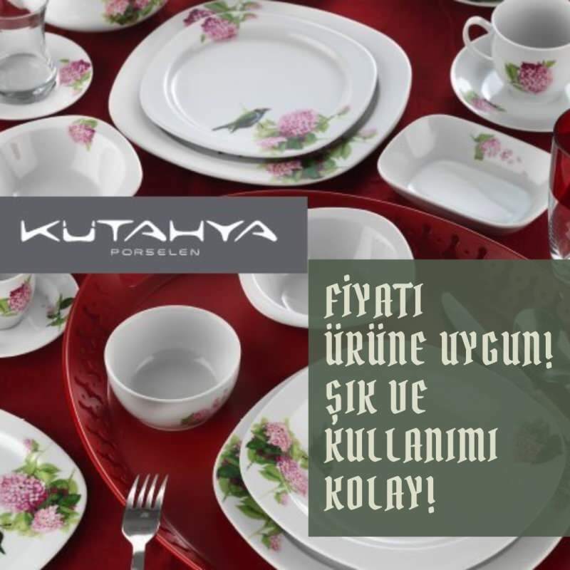 Како купити Бим Кутахиа Серамик 68-комадно посуђе са двоструким декором четвртастог посуђа?
