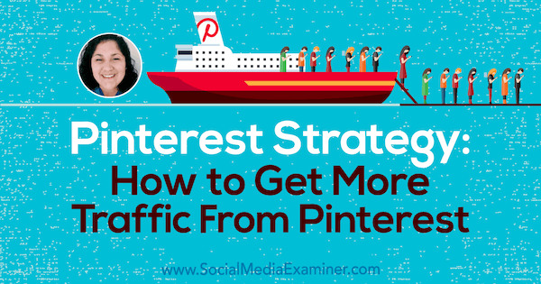 Пинтерест стратегија: Како да добијете више промета са Пинтерест-а који садржи увиде Јеннифер Приест на Подцаст-у за маркетинг друштвених медија.