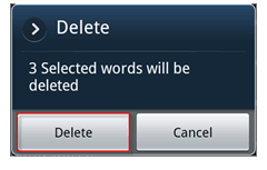 Како избрисати речи из речника Андроид КСТ9