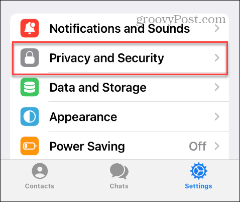 Подешавања приватности и безбедности у Телеграму на иПхоне-у