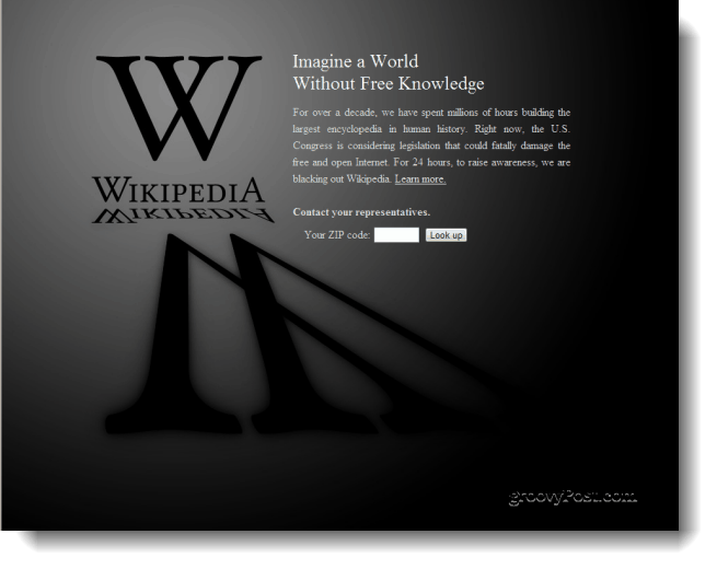 Википедија у мраку