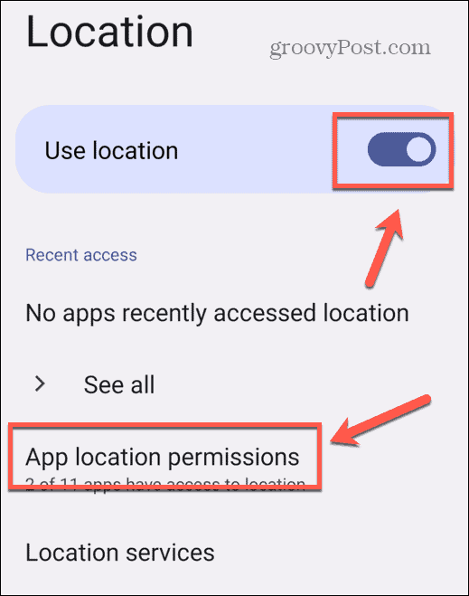 Андроид дозволе за локацију