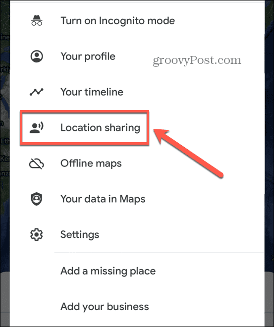 дељење локације на Гоогле мапама