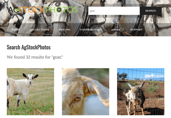 АгСтоцкПхотос садржи фотографије на пољопривредну тему.