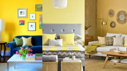 Предлози за уређење дома који се могу направити у жутој боји
