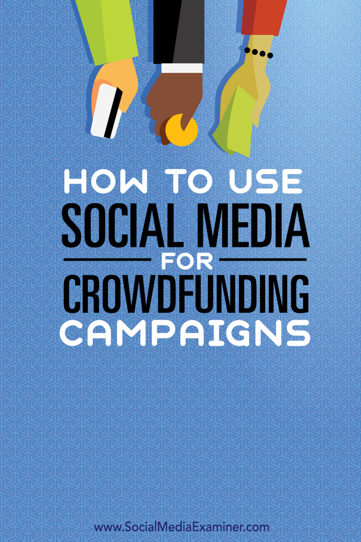 како се користе друштвени медији за кампање за множично финансирање
