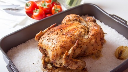 Како кухати пилетину у соли? 