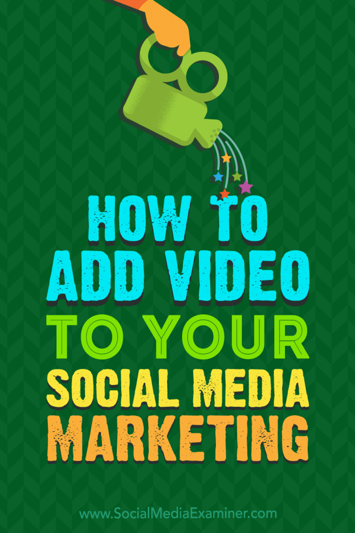 Како да додате видео на свој маркетинг друштвених медија, Алек Иорк на Социал Медиа Екаминер.