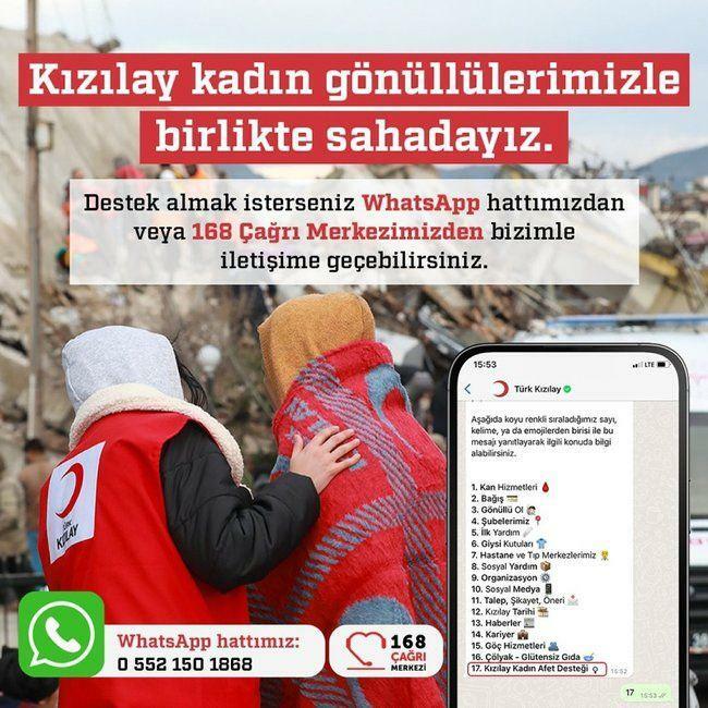 Турски Црвени полумесец успоставио је ВхатсАпп линију за жртве земљотреса