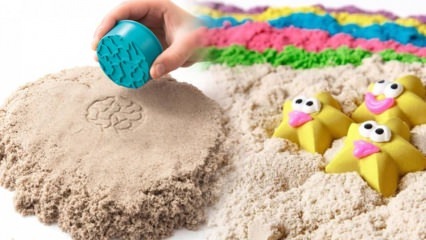 Кинетичка израда песка за децу! Како направити практичан (месечев песак) кинетички песак код куће?