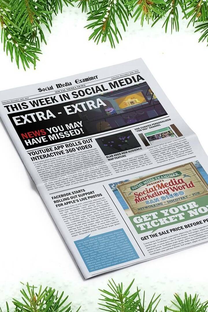 недељне вести испитивача друштвених медија 26. децембра 2015
