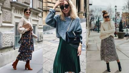 Најстилније комбинације џемпер сукње у сезони