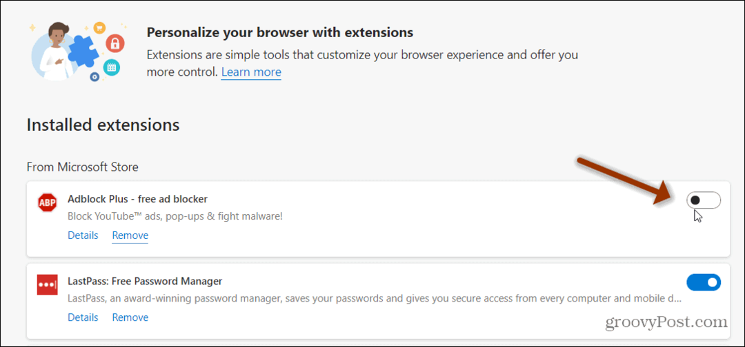 Како онемогућити проширења у програму Мицрософт Едге