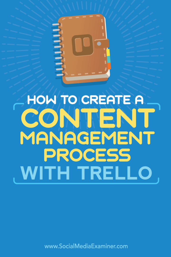Како створити процес управљања садржајем помоћу програма Трелло: Испитивач друштвених медија