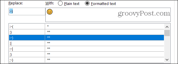 Замене форматираног текста у програму Ворд у систему Виндовс